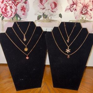 Holiday Gold Tone Necklaces